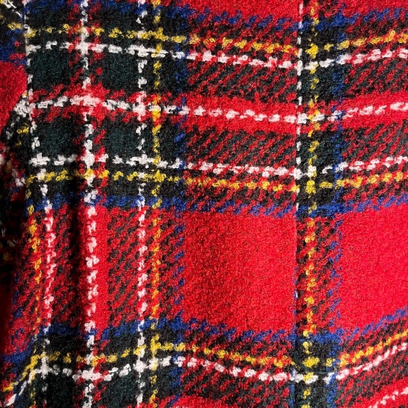 Zara red checked jacket blazer - Picture 7 of 7